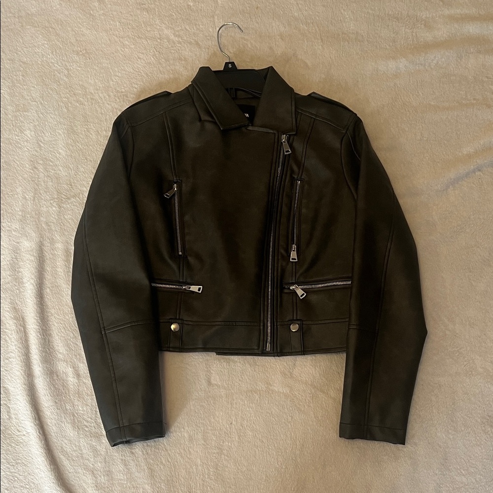 Charcoal grey Women's Biker Jacket